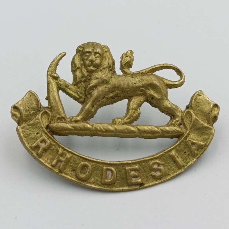 Rhodesia General service cap badge with lugs