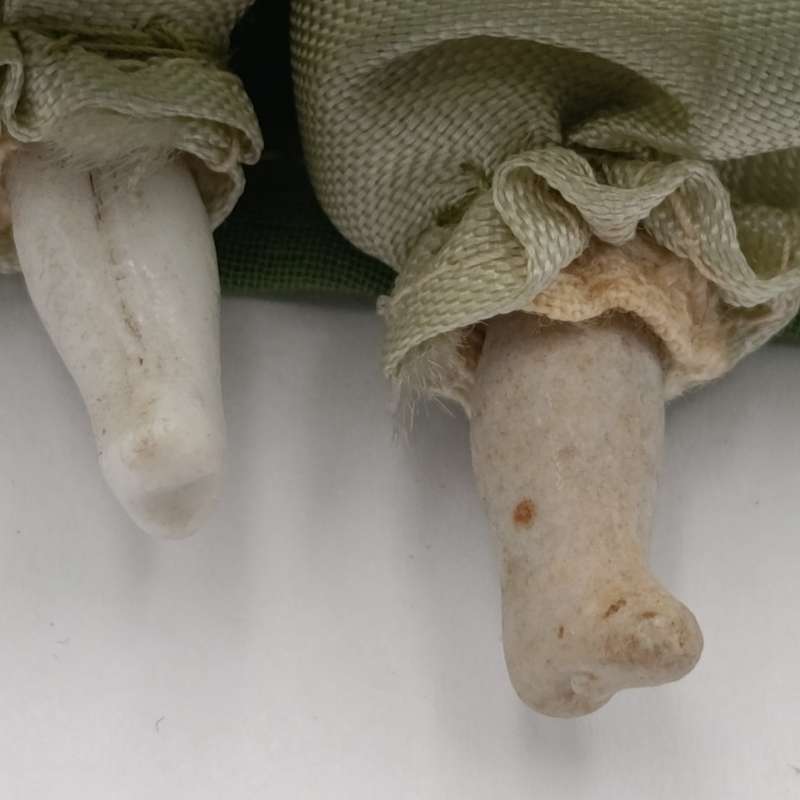 Antique doll  rosy cheeks 18cm long - late 1800's