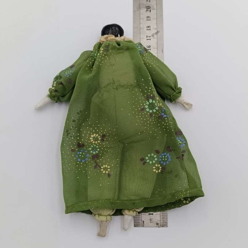 Antique doll  rosy cheeks 18cm long - late 1800's