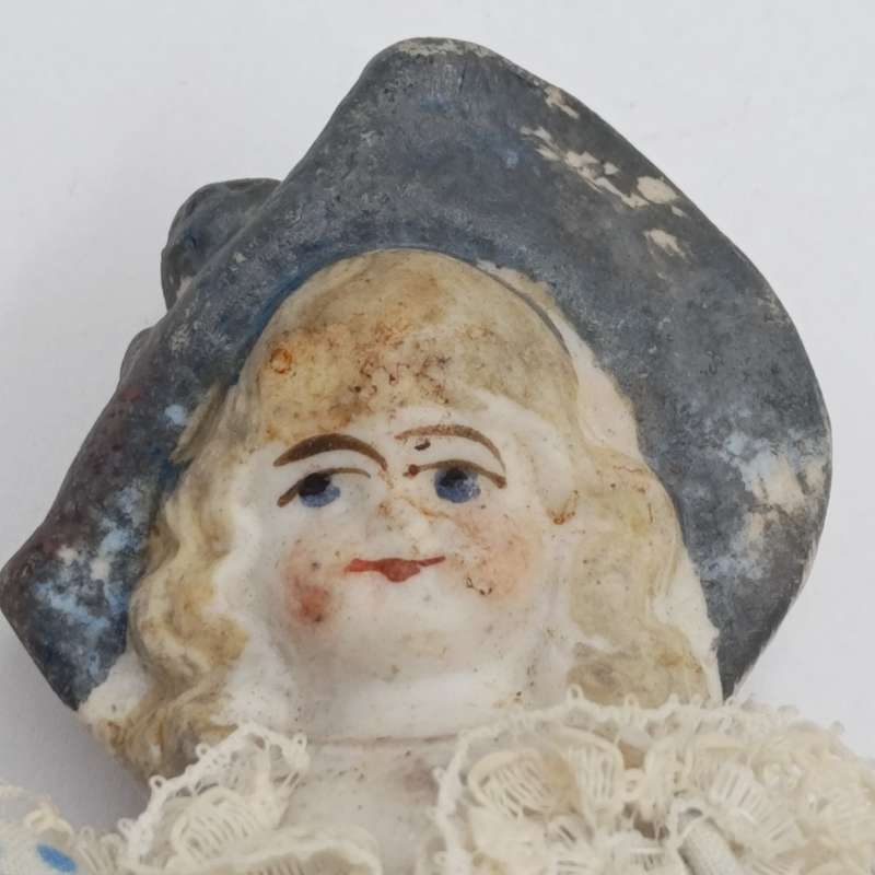 Antique German Bisque doll late 1800's - 20cm long