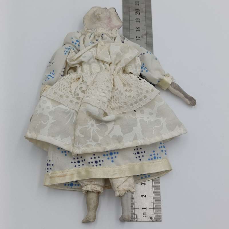 Antique German Bisque doll late 1800's - 20cm long