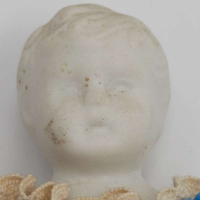 Antique German boy and girl doll set 1800's - unpainted (rare) about 20 cm long each