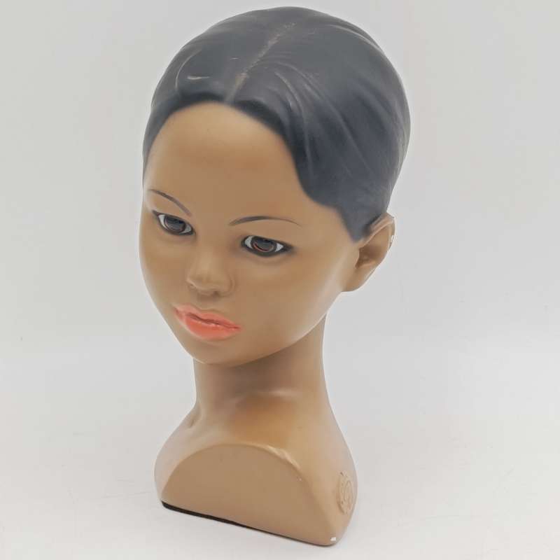 Vintage Marwal Polynesian girl Chalkware bust