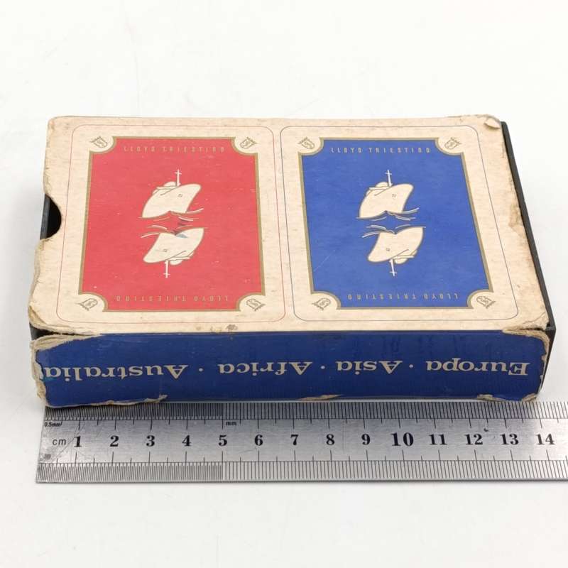 Vintage Lloyed Triestino shipping Lines double deck cards