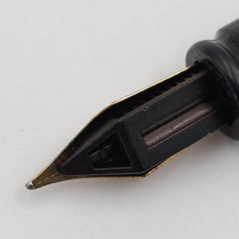 Original Waterman 3 pen set including fountain pen - Kodant Johnson advertising in leather pouch