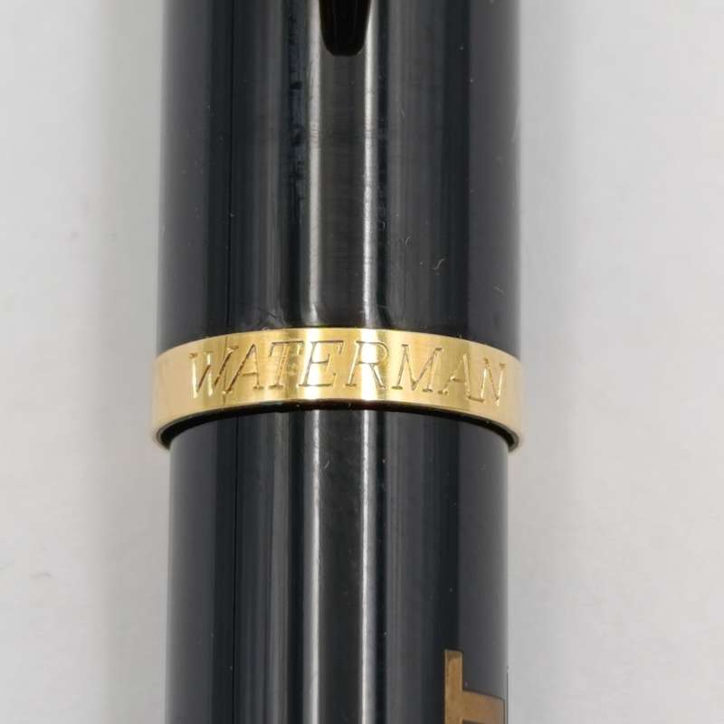 Original Waterman 3 pen set including fountain pen - Kodant Johnson advertising in leather pouch