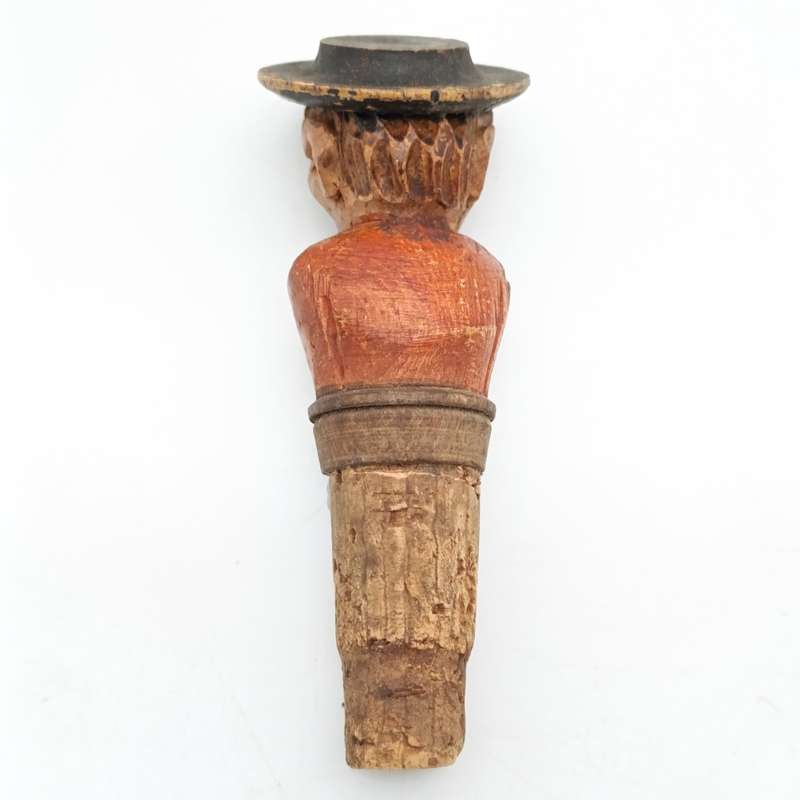 Vintage Wooden Carved wine stopper