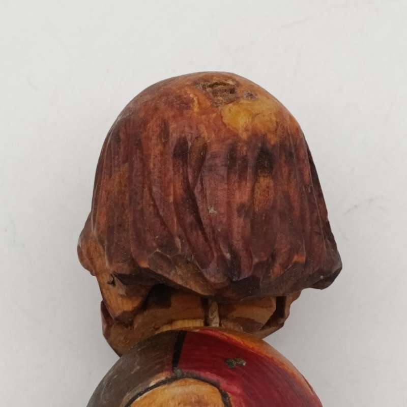 Vintage Wooden carved mechanical wine stopper