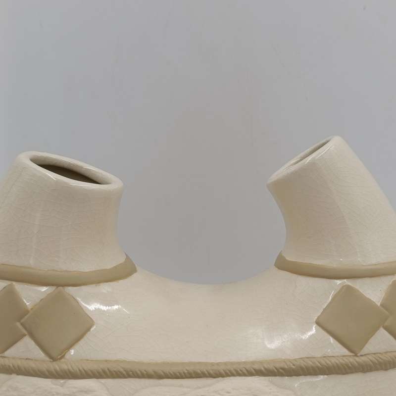 Vintage African Rhinoceros interior vase