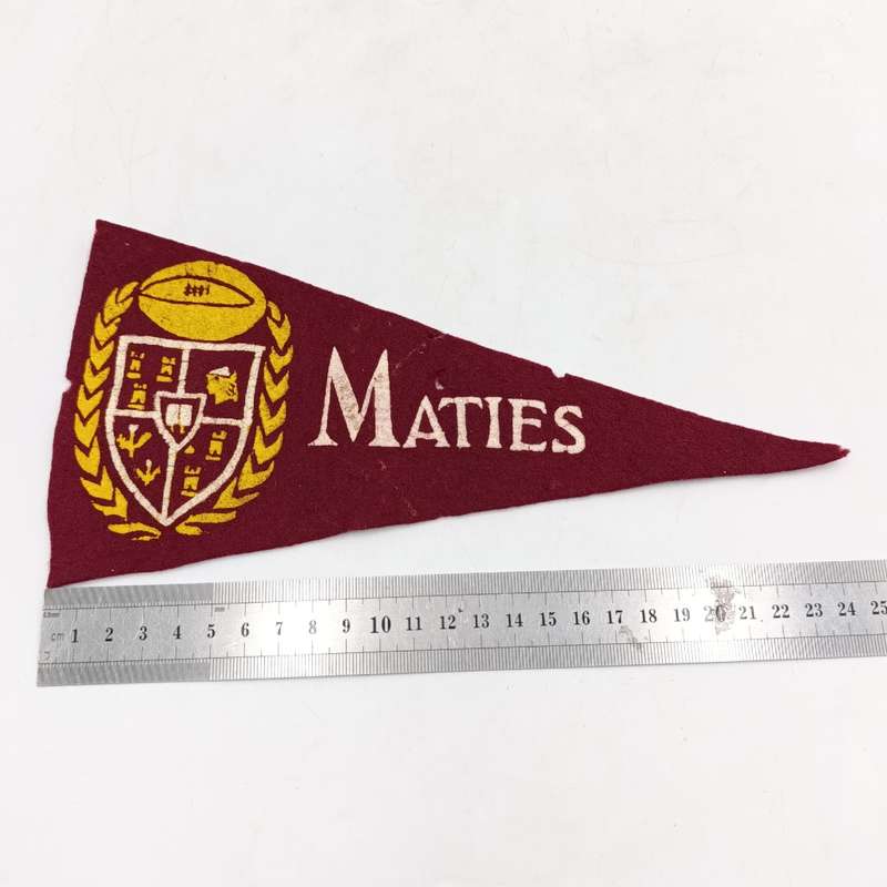 Vintage Maties supporters flag with badge