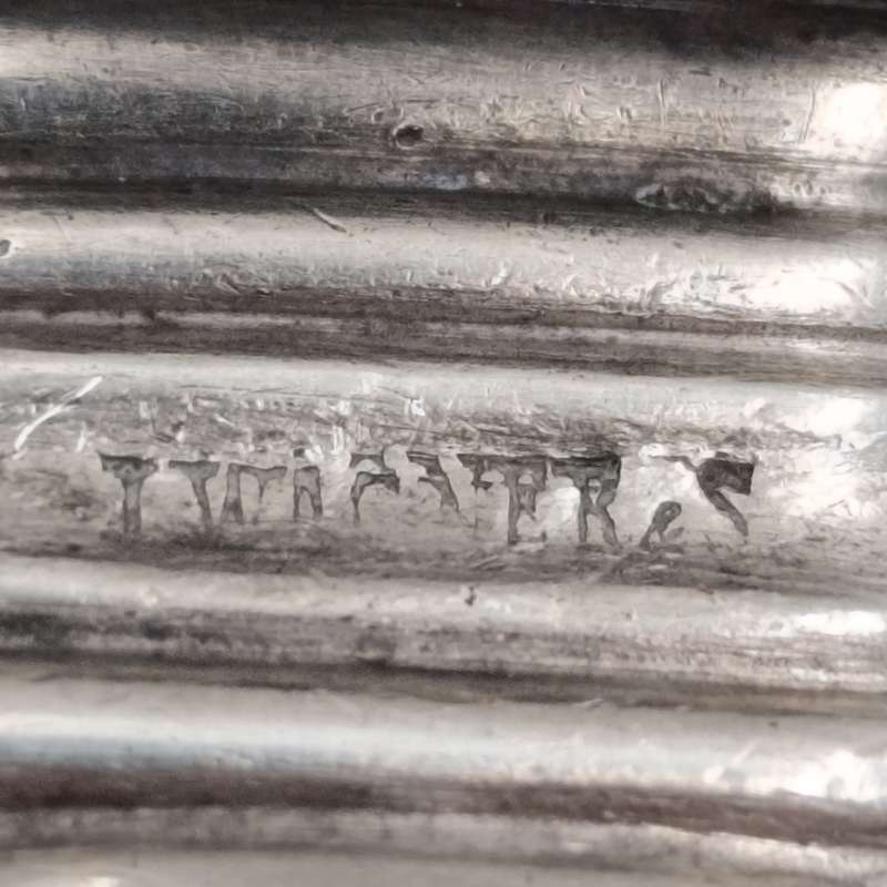 Lot of 6 silverplated Knives - dated 1859 German I.Wagner & S beautiful & still very sharp