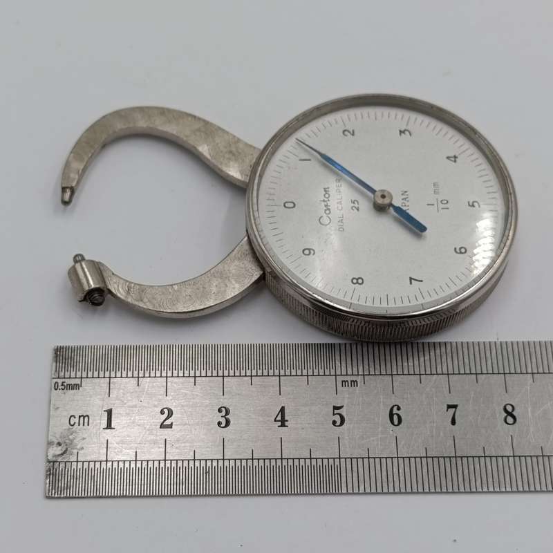 Vintage Carton 25 thickness gauge caliper in box - 1/10mm