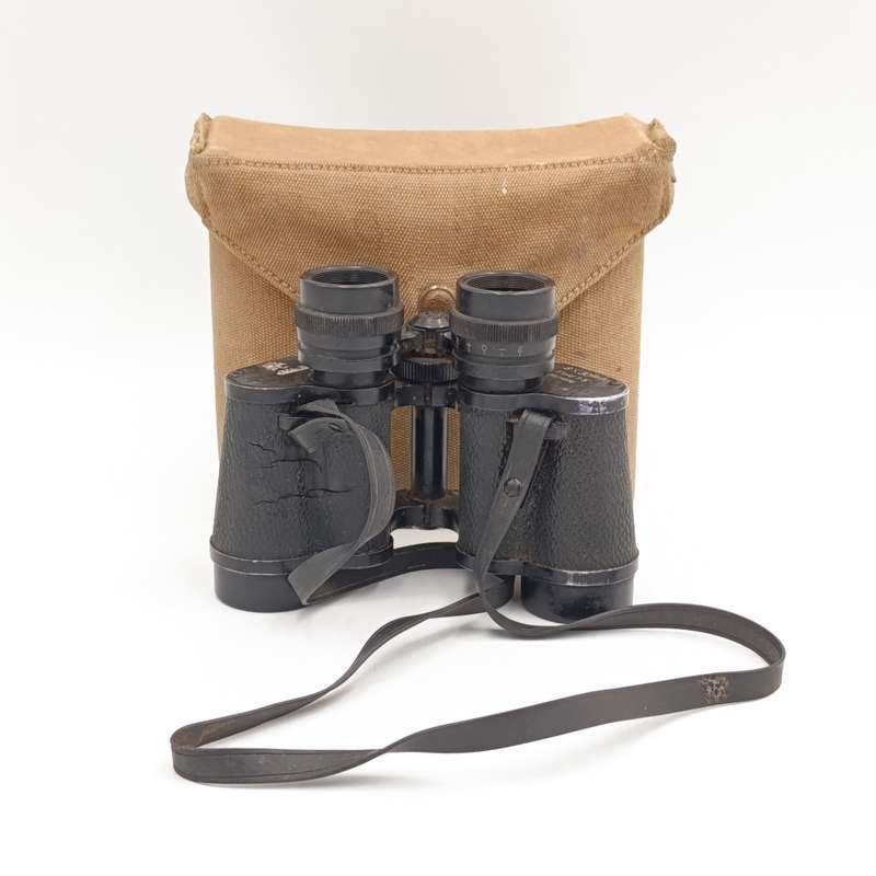 WW2 SA Union Defence force Khaki pouch with binoculars