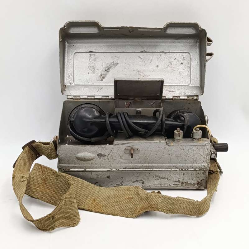 Old SADF Field telephone with shoulder Strap