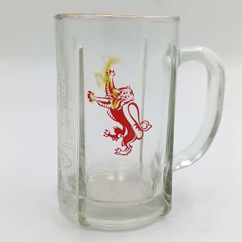 1968 Lions Rugby tour beer mug with printed signatures