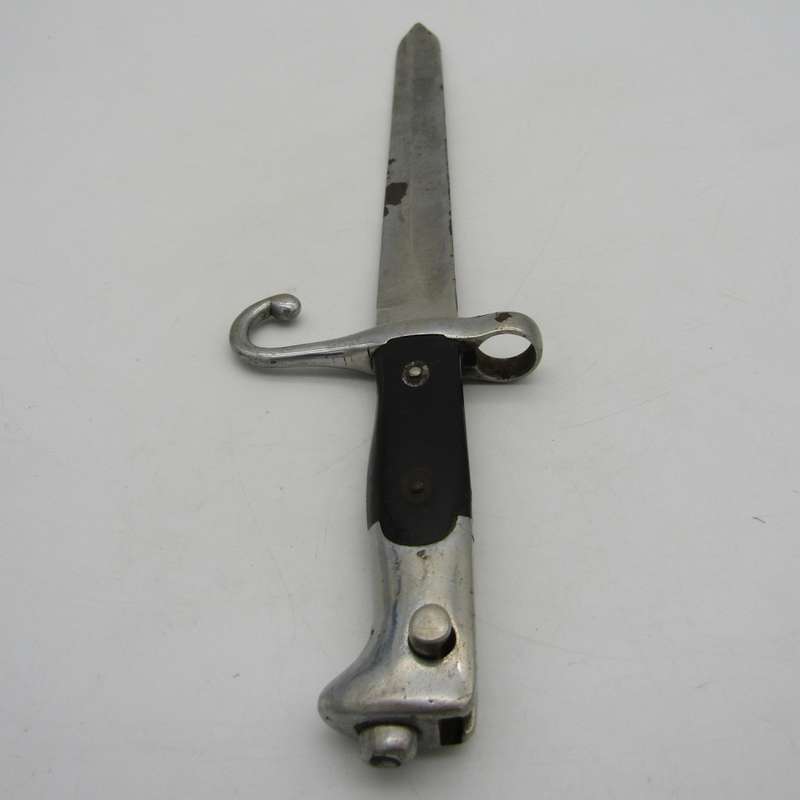 Italian M1870 Vetterli bayonet by Torino - Chromed for ceremonial purposes - no sheath