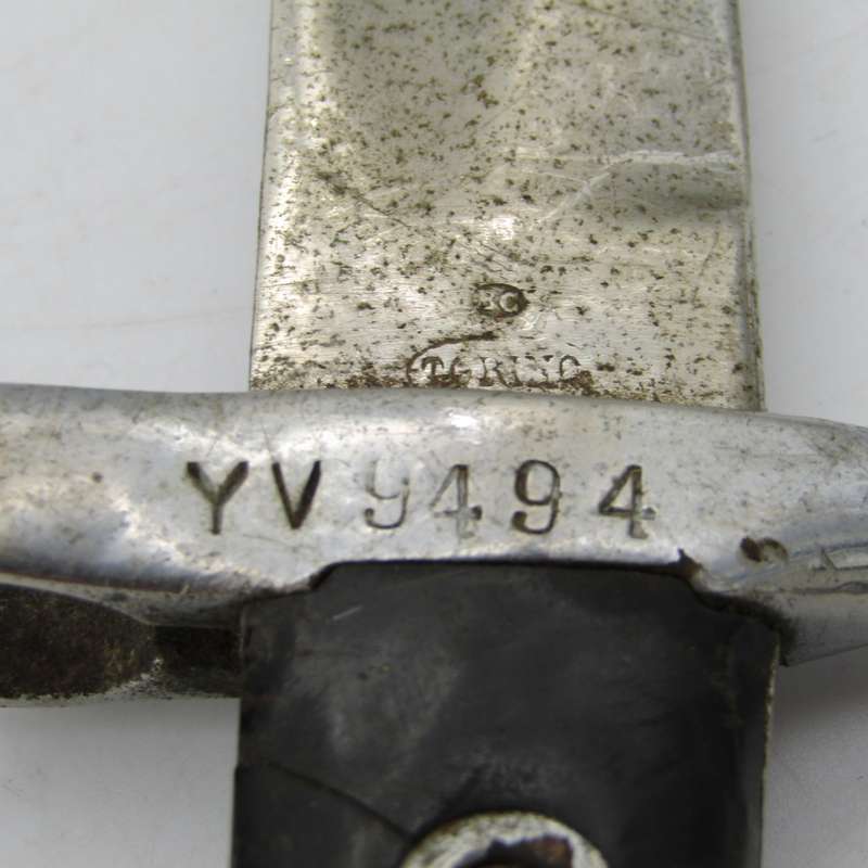 Italian M1870 Vetterli bayonet by Torino - Chromed for ceremonial purposes - no sheath