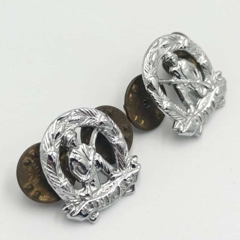 Pair of SADF commandos mess dress collar badges