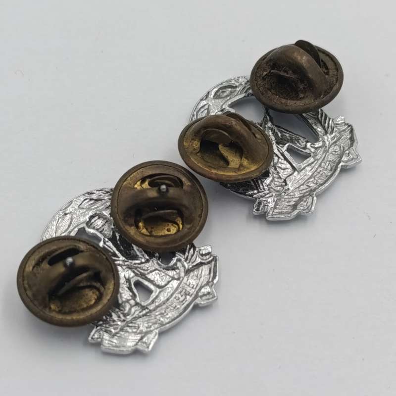 Pair of SADF commandos mess dress collar badges