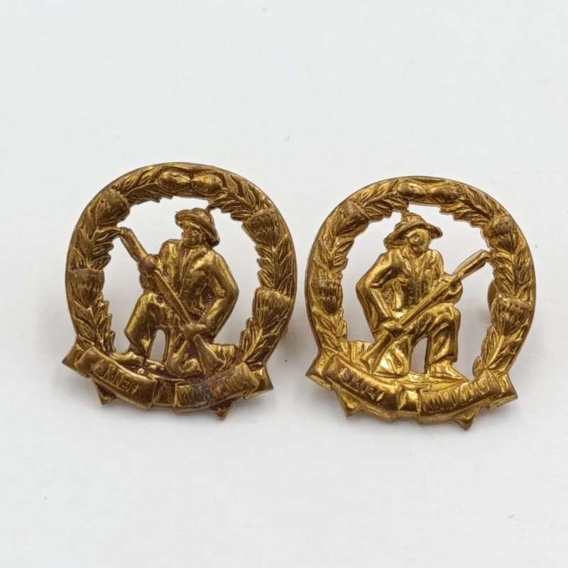 Pair of SADF skiet kommando brass mess dress collar badges