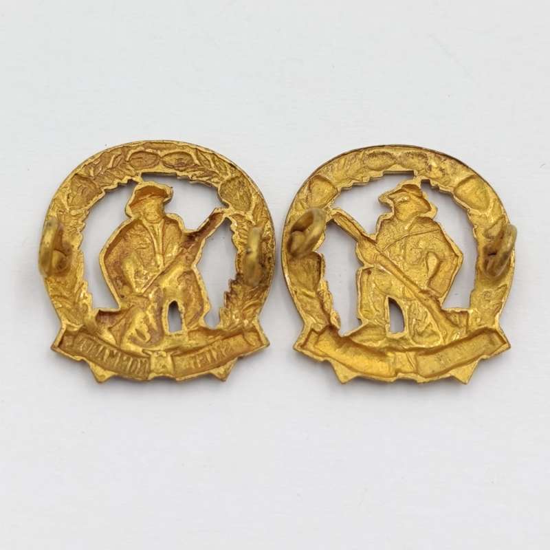 Pair of SADF skiet kommando brass mess dress collar badges