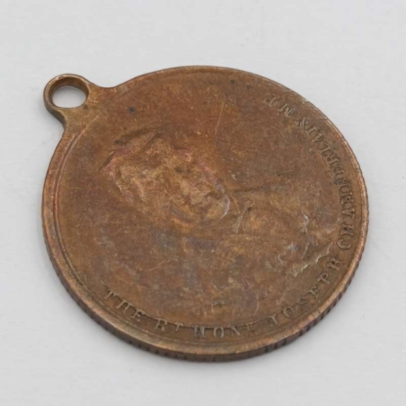 1902 Joseph Chamberlain visit to South Africa medallion