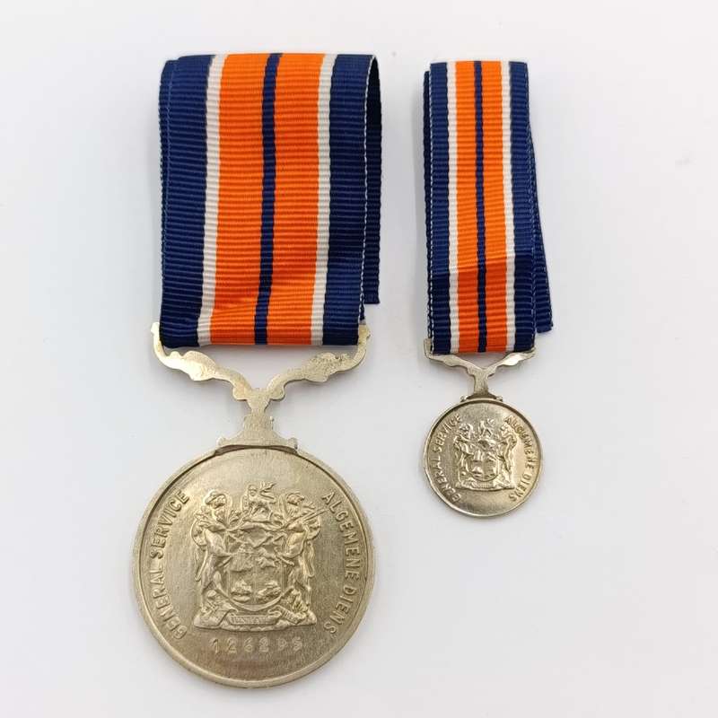 SADF General Service medal with miniature #126295