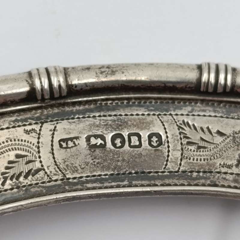 Antique Victorian silver Bosuns whistle for Royal Navy - Birmingham 1850 hallmark