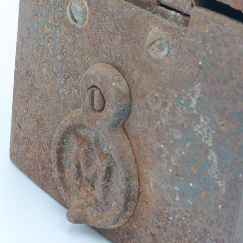 Antique Coal iron with chimney