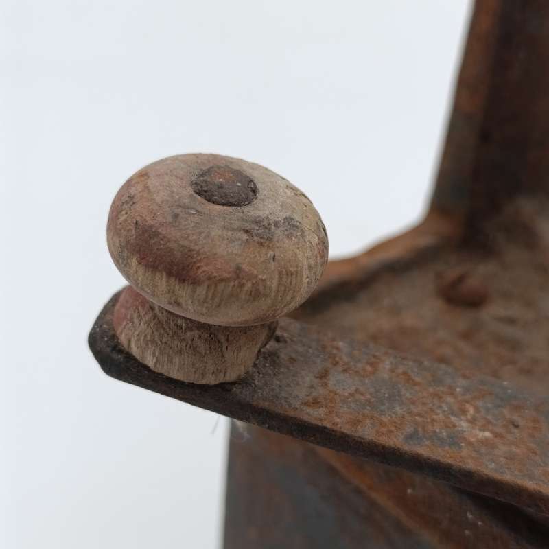 Antique Coal iron with chimney