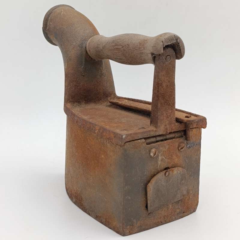 Antique Coal iron with Chimney