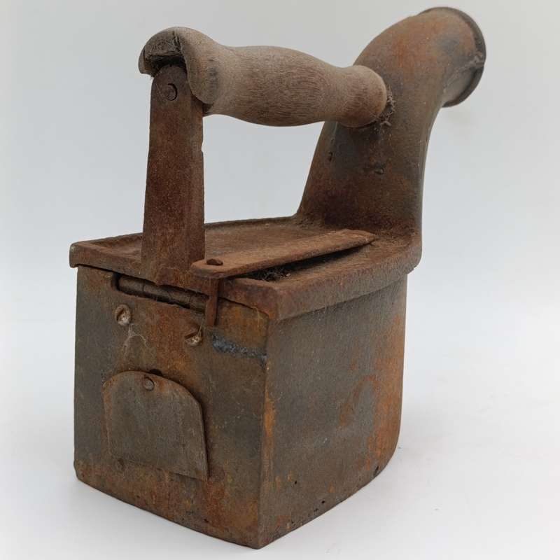 Antique Coal iron with Chimney