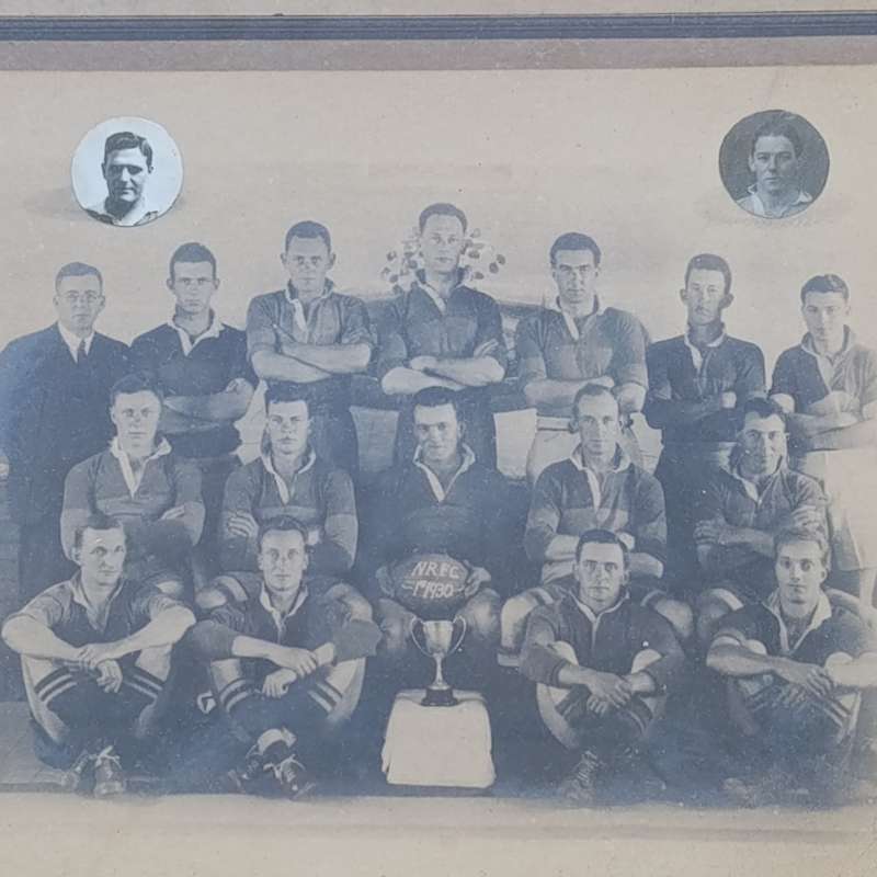 1930 Napier Rugby Football club 1st team photo with names
