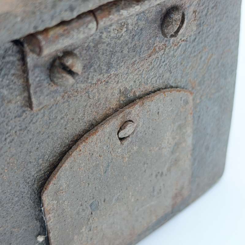 Antique Coal iron with chimney