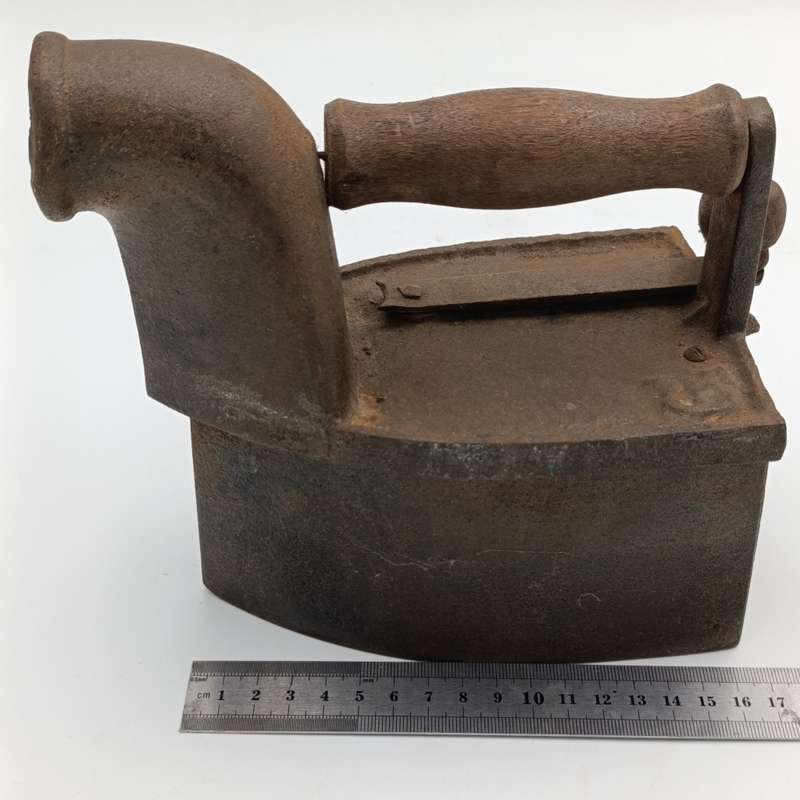 Antique Coal iron with chimney