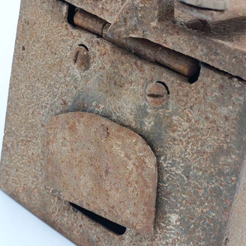 Antique Coal iron with chimney