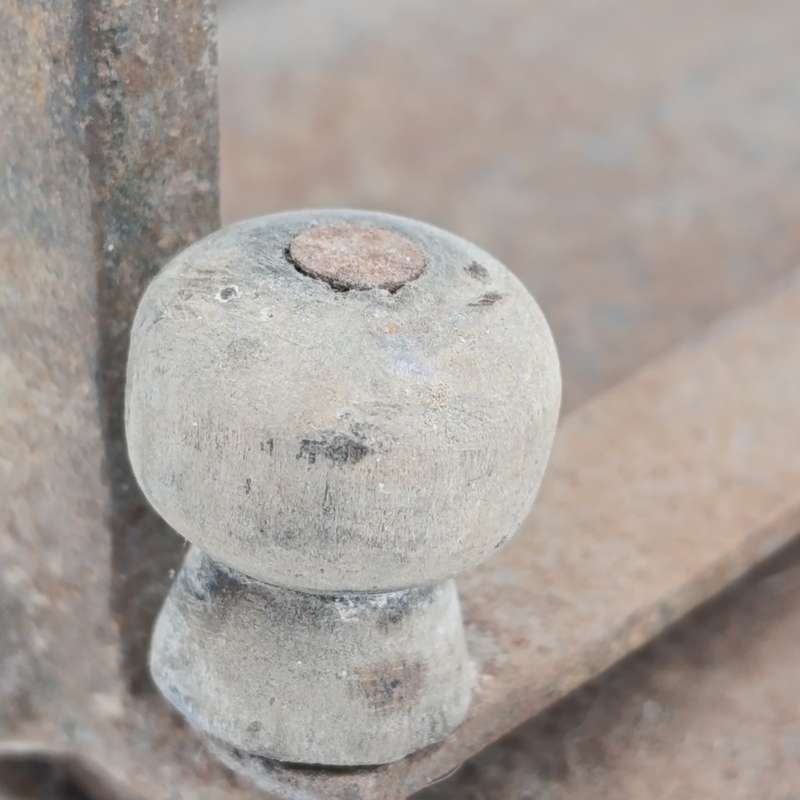 Antique Coal iron with chimney