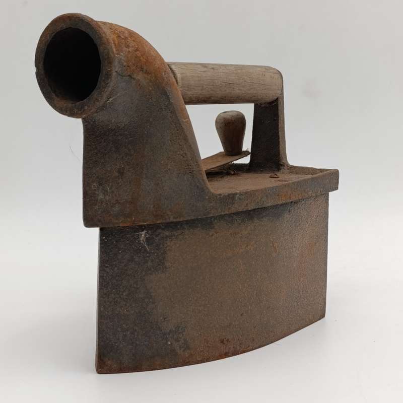 Antique Coal iron with chimney