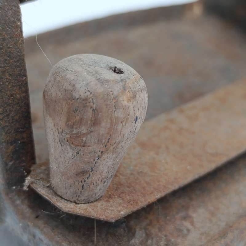 Antique Coal iron with chimney