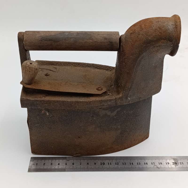 Antique Coal iron with chimney
