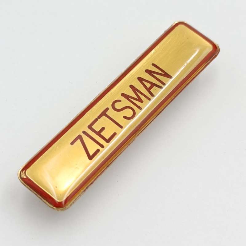 SA Army Zietsman name tag