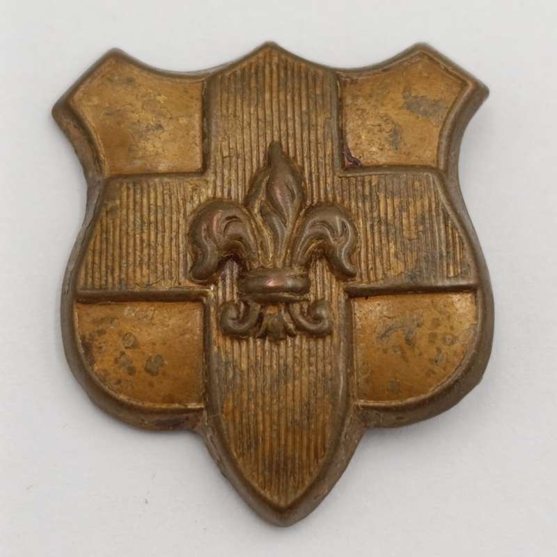 Pair of The Royal North Lancashire regiment collar badges