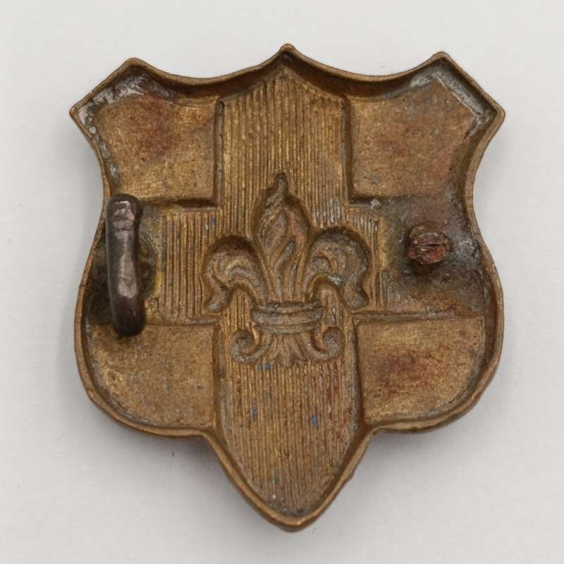Pair of The Royal North Lancashire regiment collar badges