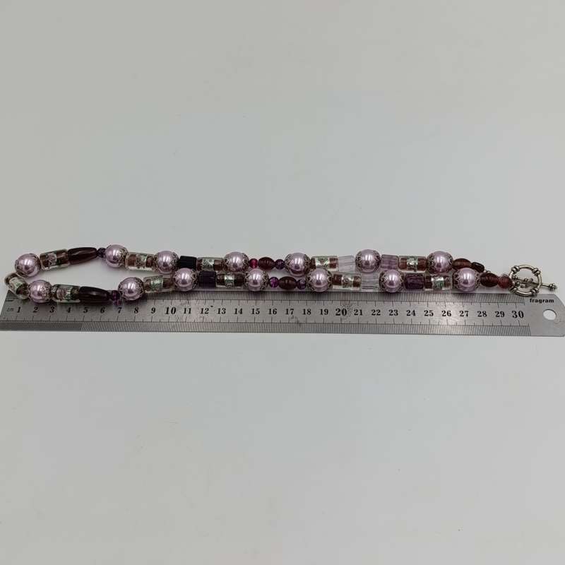 Venetian glass beads necklace - length 61cm
