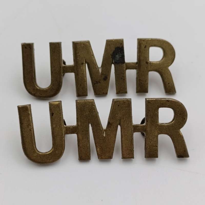 Umvoti Mounted Rifles Shoulder titles and buttons
