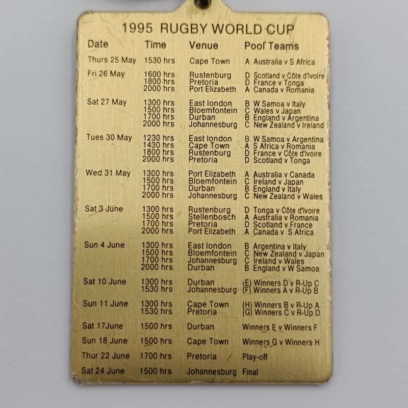 SA Airways 1995 Rugby World cup keyring