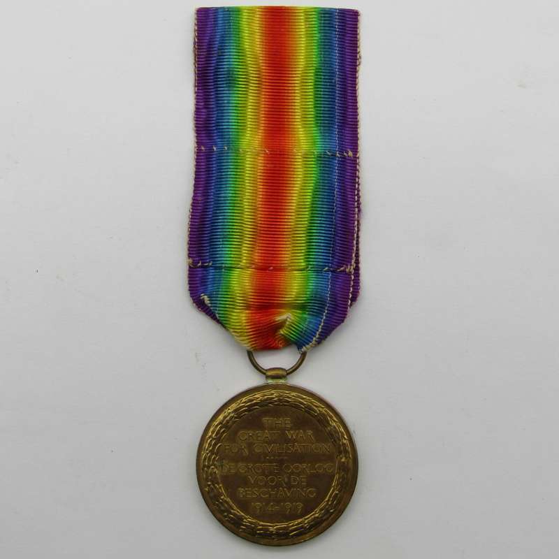 WWI Victory medal issued to Pte. D.G. Glenister 1st SA Infantry