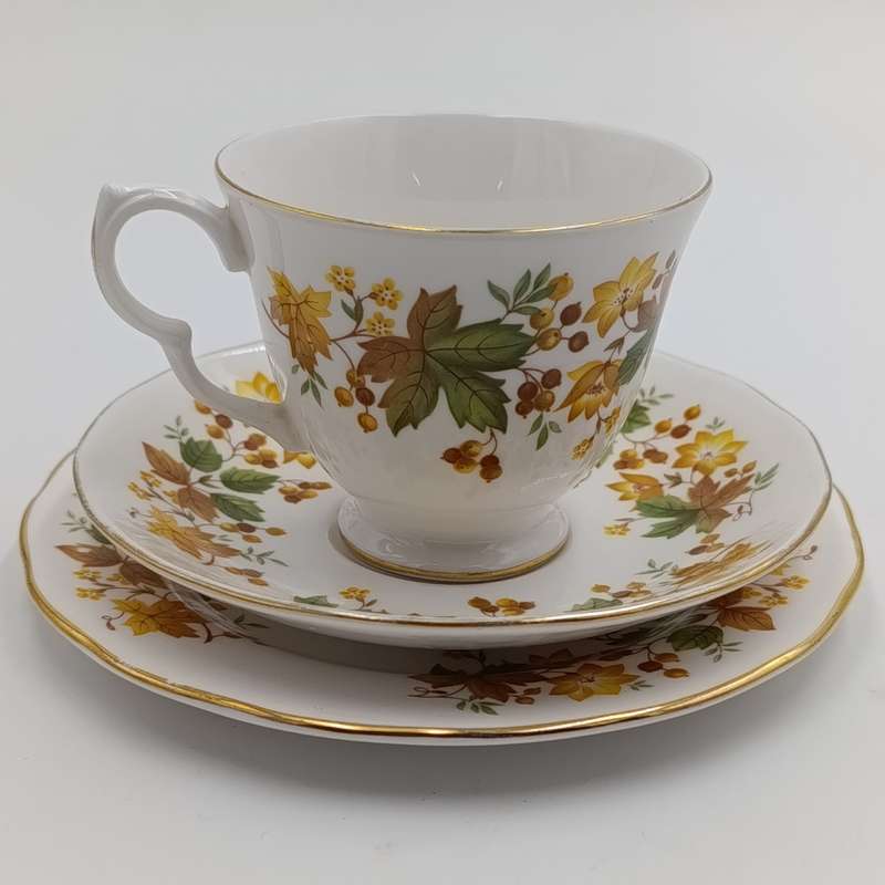 Vintage Queen Anne porcelain trio