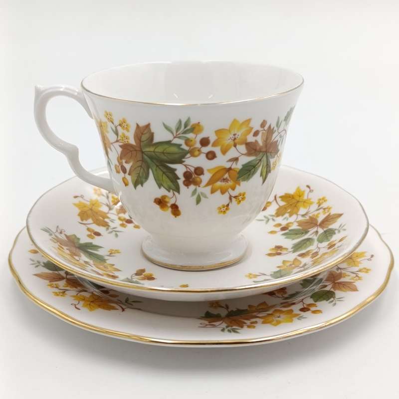 Vintage Queen Anne porcelain trio