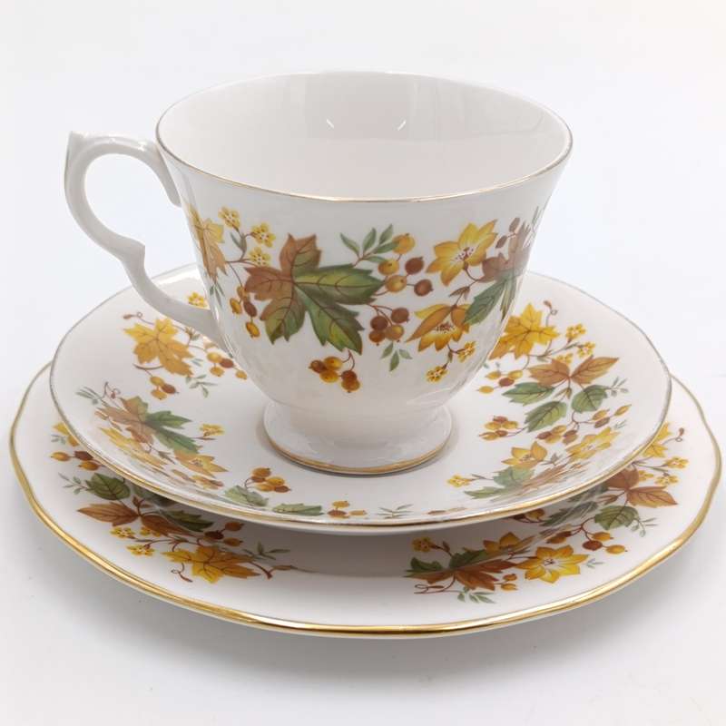 Vintage Queen Anne porcelain trio